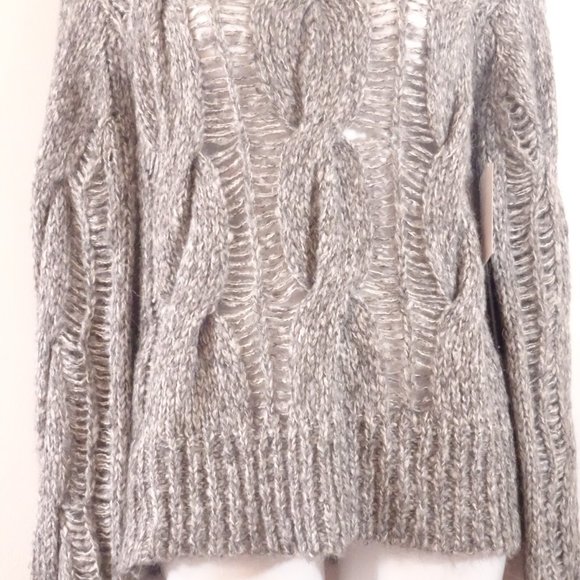 Nanette Lepore  Nanette  Blue Orange Floral Long Bell Sleeve Lace Top Sz S - Picture 8 of 15